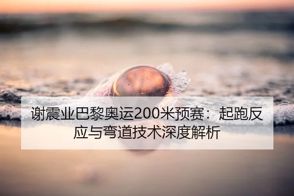 谢震业巴黎奥运200米预赛：起跑反应与弯道技术深度解析